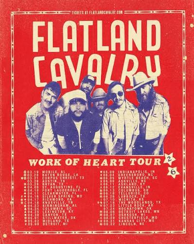 Flatland Cavalry concert tour poster 2026 & 2027